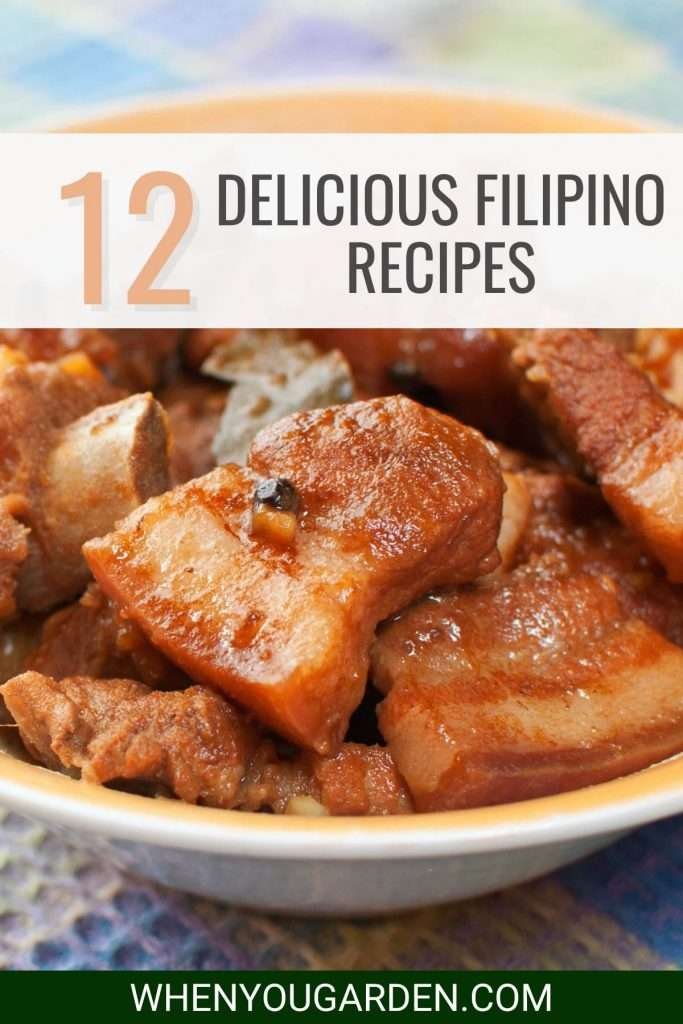 12 Delicious Filipino Recipes Pin